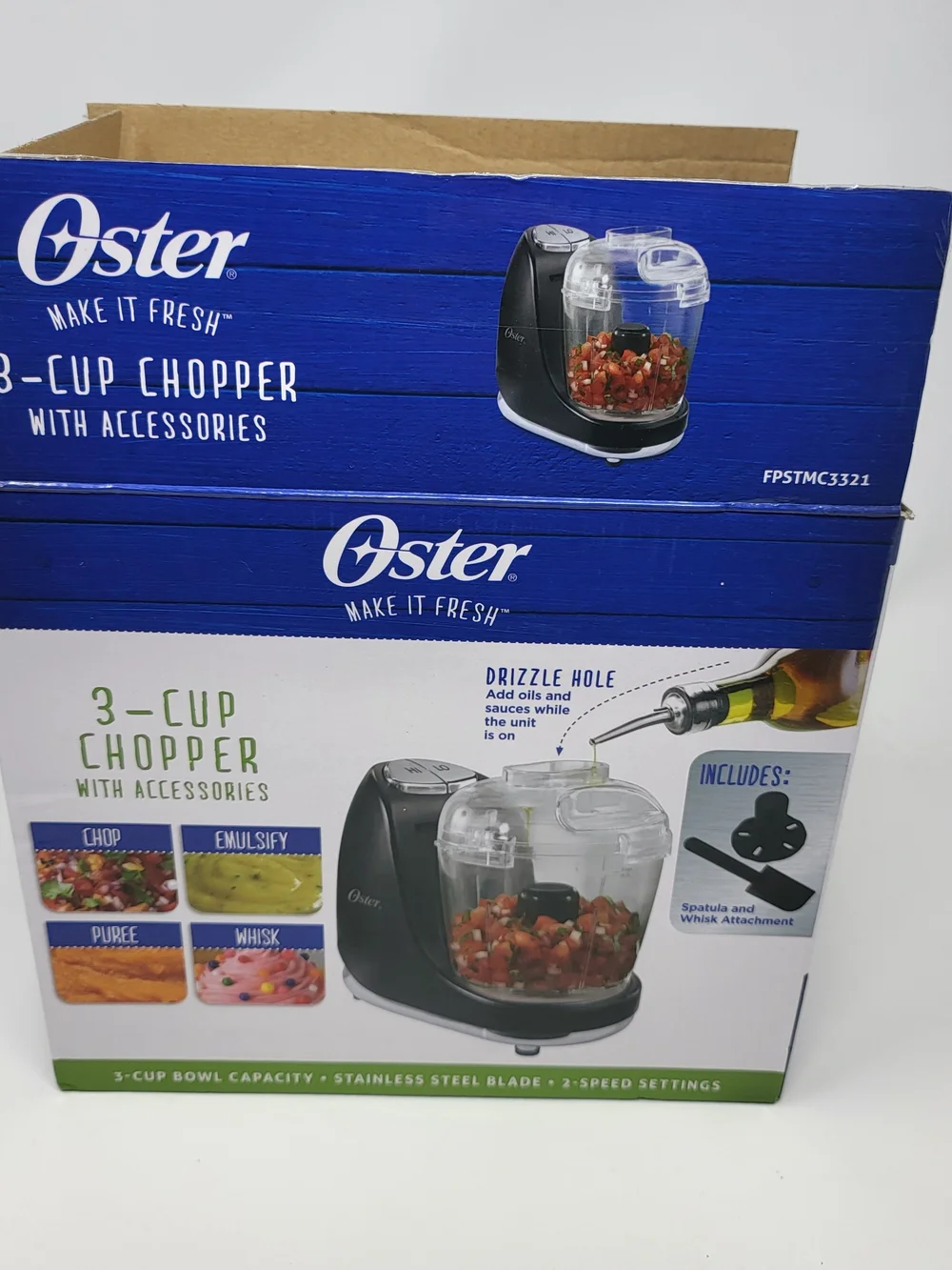 Oster Black Mini Food Processor - Compact Electric Chopper